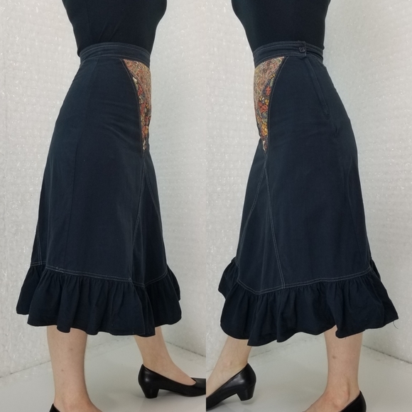 1970s Young Edwardian hippie vest & skirt - Picture 11 of 16